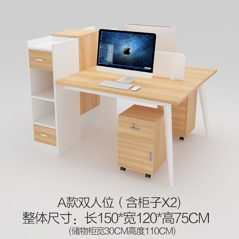staff member screen desk furniture Computer desk and chair combination 2 / 4 / 6 social status of a person Simplicity modern Office cabinet Work table