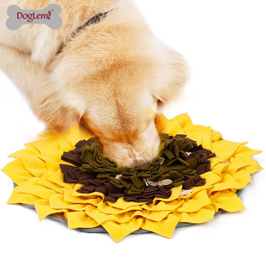 Pets Sunflower Olfactory pad Smell pad Tibetan food train Dog Toys decompression interaction play Pet Supplies & Pet