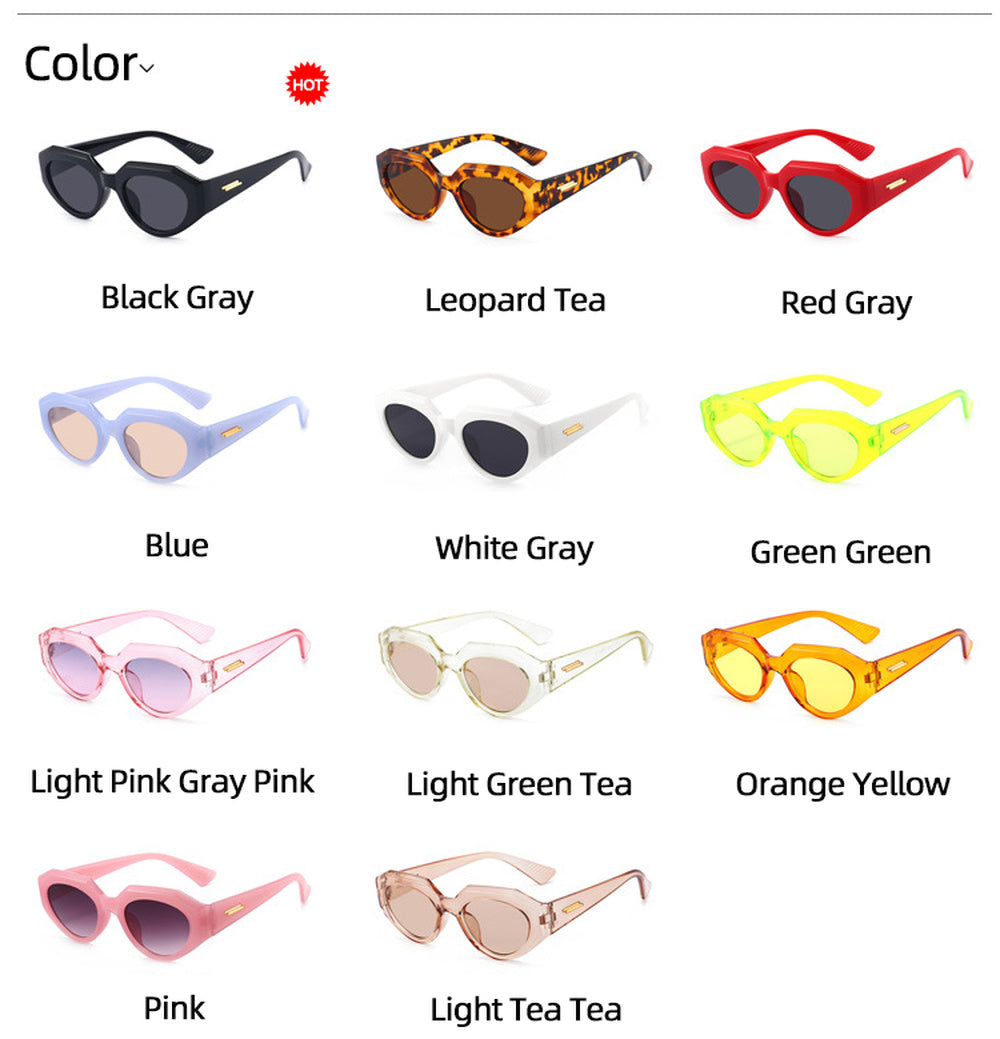 Vintage   Irregular   Punk   Sun glasses   Women   2021   Luxury   Brand   Fa