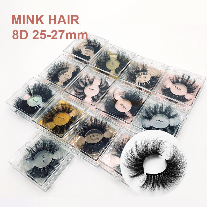 Real Mink 3D False Eyelashes Thick Long Lashes Mink hair False eyelashes