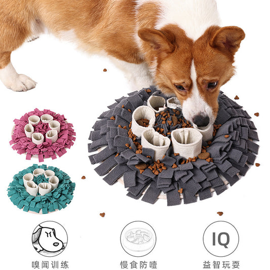 Dolomi Slow food Pets Olfactory pad Tibetan food Anti choking consume energy Dog Toys Puzzle train Pet Supplies & Pet