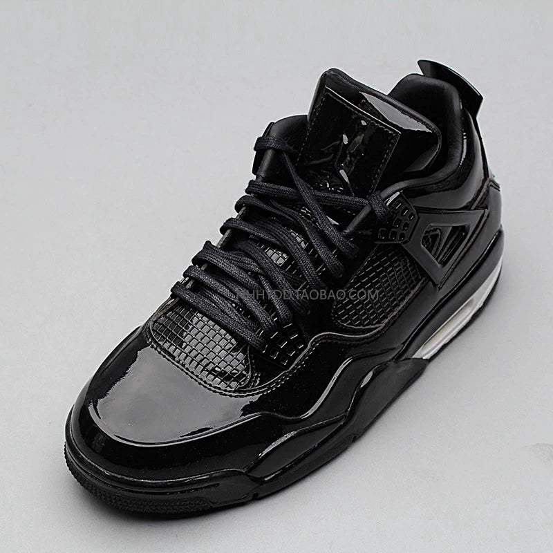Roaring   Air Jordan   11Lab4   AJ4   Black patent leather   Basketball shoes   719864-010