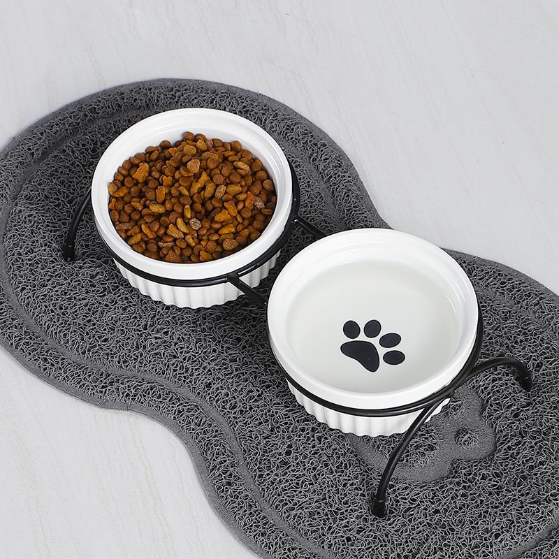 Cat   bowl   pet   dog   food   bowl   cat   food   bowl   water   bowl   double