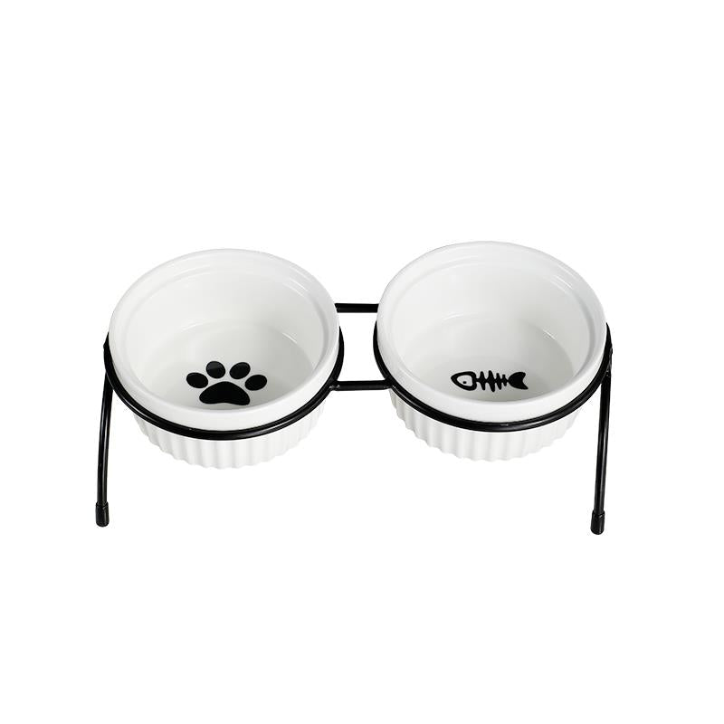 Cat   bowl   pet   dog   food   bowl   cat   food   bowl   water   bowl   double